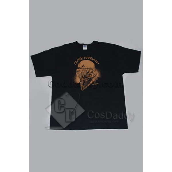 The Avengers Black Sabbath Iron Man Tony Stark T-Shirt Tee Costume 
