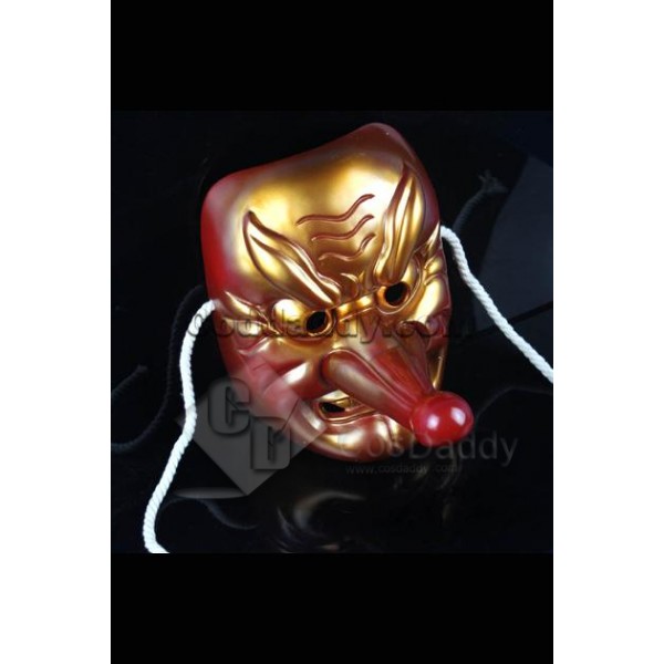 Japanese Celestialdog Super Big Nose Hannya Mask Cosplay Prop