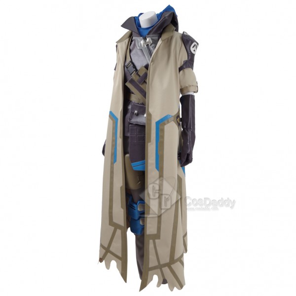 CosDaddy Game OW Ana Costume Cosplay 2016 New Battle Suit Halloween Hoodies Uniforms Full Set with Pauldrons and Kneepad