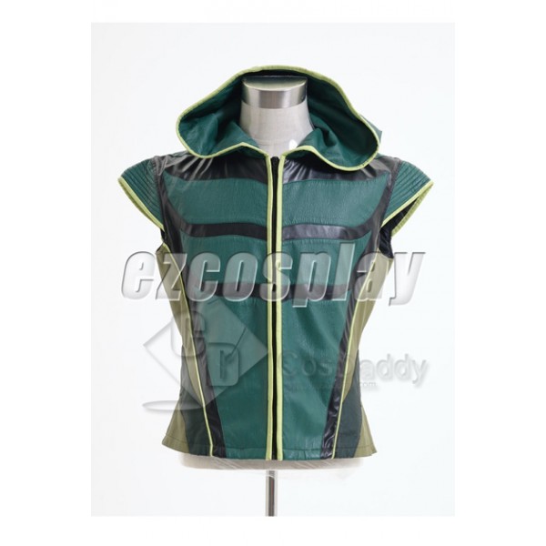 Smallville Justice League Green Arrow Vest Cosplay Costume 