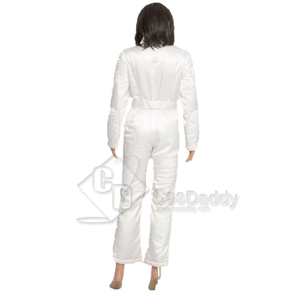 Star Wars A New Hope Princess Leia Organa White Jumpsuit Cosplay Costume