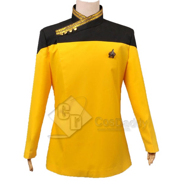 Star Trek TNG the next Generation Yellow  Dress Uniform