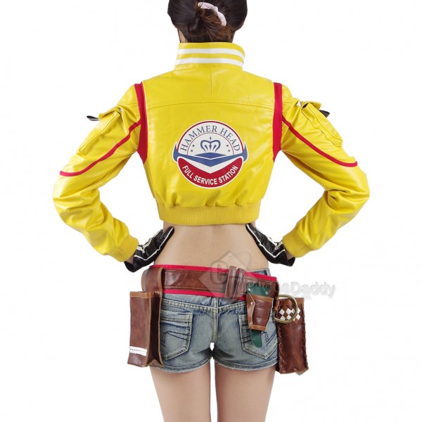 CosDaddy Final Fantasy XV Cindy Aurum Cosplay Jacket Holster Bag Gloves Shorts Halloween Costume