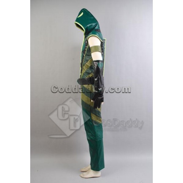 Smallville Justice League Green Arrow Hoodie Cosplay Costume New Version 