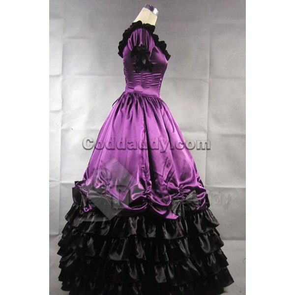 Civil War Southern Belle Ball Gown Dress Prom Cosplay Costume 