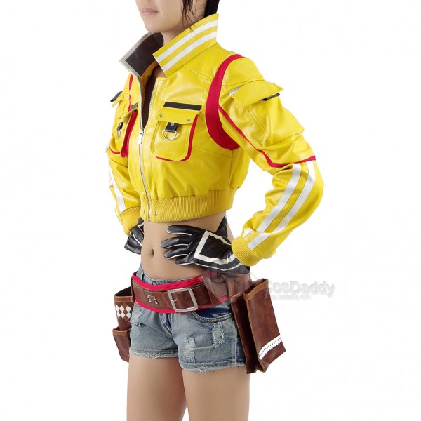 CosDaddy Final Fantasy XV Cindy Aurum Cosplay Jacket Holster Bag Gloves Shorts Halloween Costume