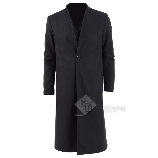 Cosdaddy The Dark Tower  Walter Padick Black Long Trench Coat Cosplay Costume 