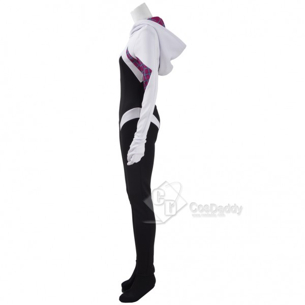 CosDaddy The Amazing Spiderman Gwen Stacy Spider-Gwen Cosplay Costume Spider Women Halloween Cosplay Suit Spandex Printing Jumpsuits