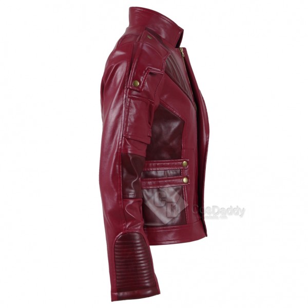 Guardians of The Galaxy 2 Peter Quill Star-Lord Red Jacket Cosplay Costume 