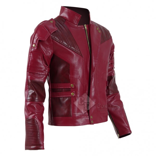 Guardians of The Galaxy 2 Peter Quill Star-Lord Red Jacket Cosplay Costume 