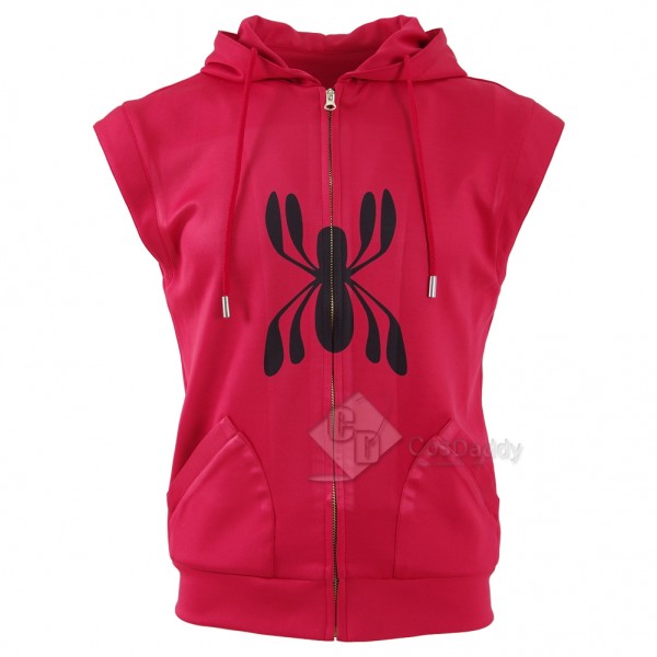 CosDaddy Spider-Man: Homecoming Peter Parker Homemade Sleeveless Hoodie