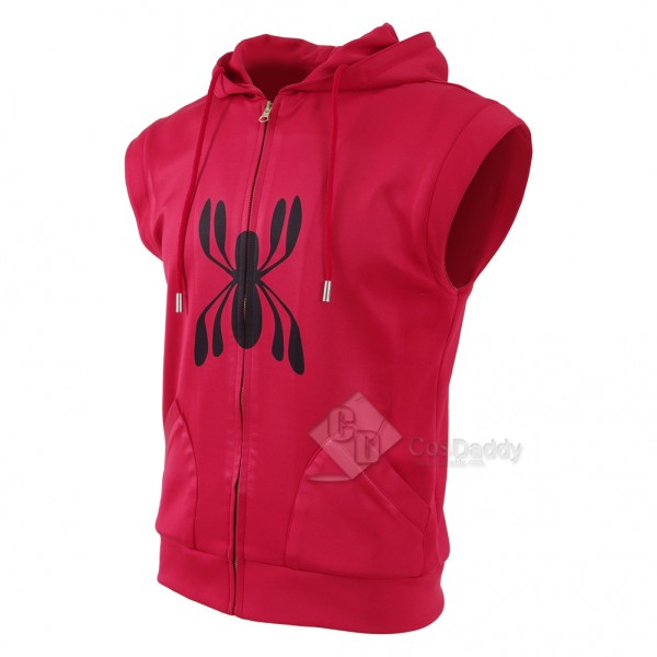 CosDaddy Spider-Man: Homecoming Peter Parker Homemade Sleeveless Hoodie