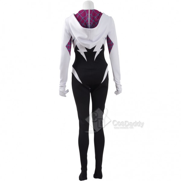 CosDaddy The Amazing Spiderman Gwen Stacy Spider-Gwen Cosplay Costume Spider Women Halloween Cosplay Suit Spandex Printing Jumpsuits