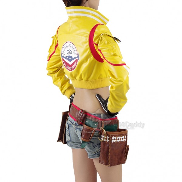 CosDaddy Final Fantasy XV Cindy Aurum Cosplay Jacket Holster Bag Gloves Shorts Halloween Costume