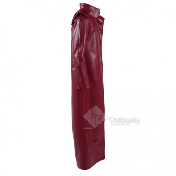 Cosdaddy Guardians of The Galaxy 2 Peter Quill Star-Lord Red Long Trench Coat Cosplay Costume 