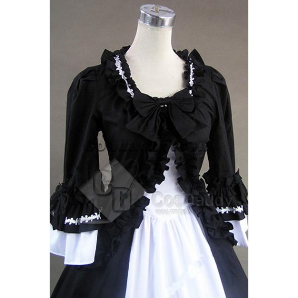 Renaissance Gothic Lolita Cotton Dress Ball Gown Cosplay Costume 