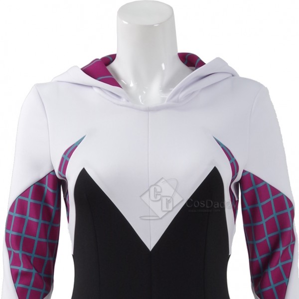 CosDaddy The Amazing Spiderman Gwen Stacy Spider-Gwen Cosplay Costume Spider Women Halloween Cosplay Suit Spandex Printing Jumpsuits