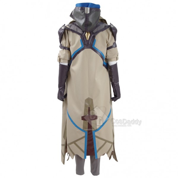 CosDaddy Game OW Ana Costume Cosplay 2016 New Battle Suit Halloween Hoodies Uniforms Full Set with Pauldrons and Kneepad