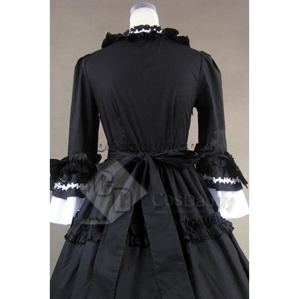 Renaissance Gothic Lolita Cotton Dress Ball Gown Cosplay Costume 