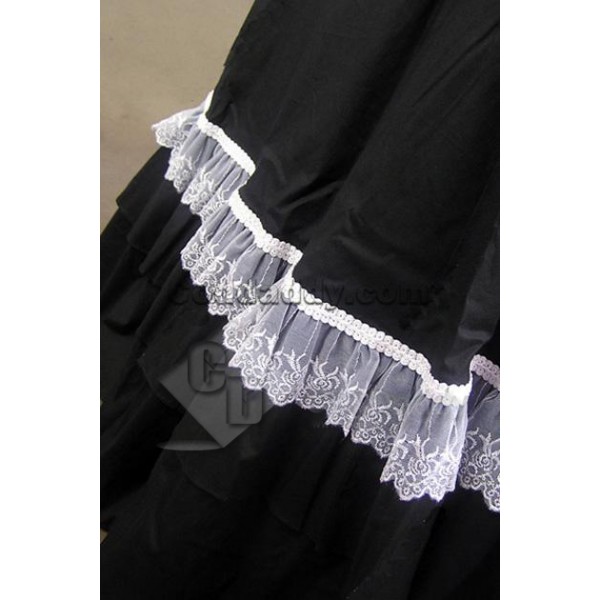 Gothic Lolita Cotton Cosplay Dress Ball Gown Prom Cosplay Costume 