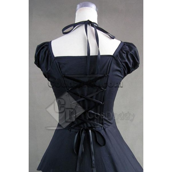 Civil War Gothic Lolita Satin Ball Gown Dress Cosplay Costume