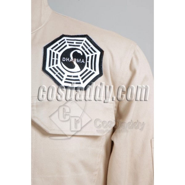 Lost Dharma Initiative Jumpsuit Uniform Cosplay Costume  