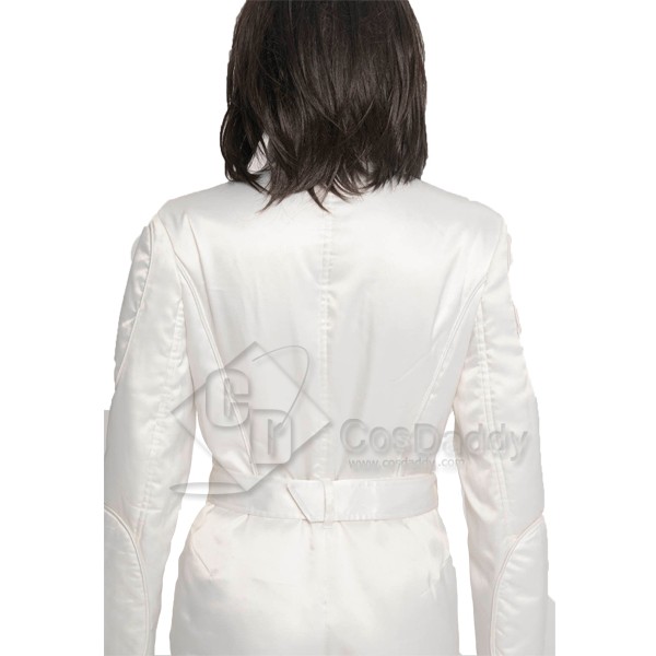 Star Wars A New Hope Princess Leia Organa White Jumpsuit Cosplay Costume
