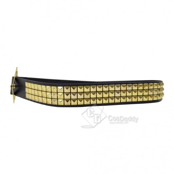 CosDaddy Harley Quinn Gold Pyramid Studs Belt Costume cosplay