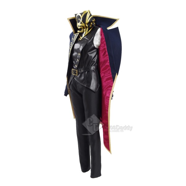CosDaddy New Dishonored 2 Emily Kaldwin Cosplay Costume 2016 Halloween Men Suit Women Set With Trench Vest Shirt Pants Gloves Mask