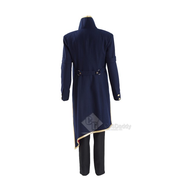 CosDaddy New Dishonored 2 Emily Kaldwin Cosplay Costume 2016 Halloween Men Suit Women Set With Trench Vest Shirt Pants Gloves Mask