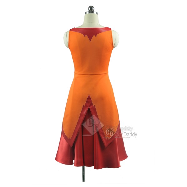 Adventure Time Flame Princess Dress Cosplay Costume