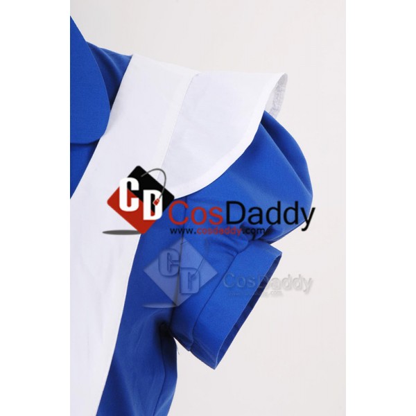 Alice In Wonderland Movie Blue Alice Dress Cosplay Costume