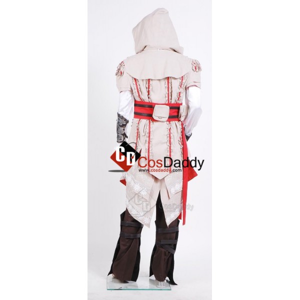 Assassin's Creed 2 II Ezio Outfit Cosplay Costume White