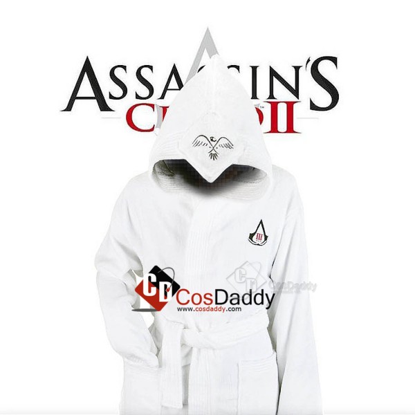 Assassin's Creed White Bathrobes Cosplay Costume