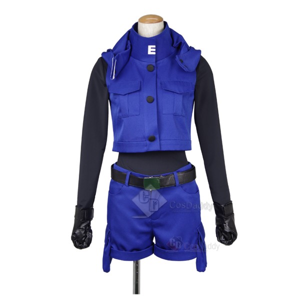 Assassination Classroom Ansatsu Kyoushitsu Kaede Kayano Blue Battle Suit Uniform Cosplay Costume