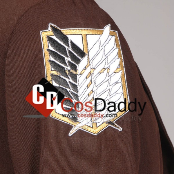 Attack on Titan Shingeki no Kyojin Eren Jaeger Rivaille New Long Coat Cosplay Costume