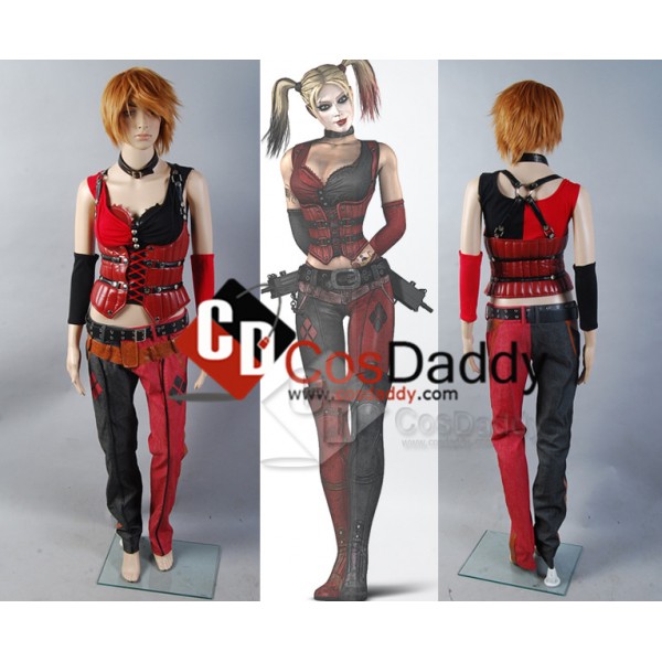 Batman Arkham Asylum City Harley Quinn Cosplay Costume