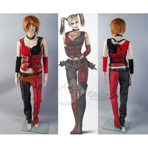Batman Arkham Asylum City Harley Quinn Cosplay Costume
