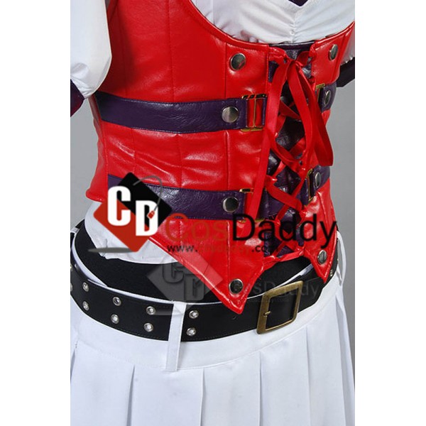 Batman:Arkham Asylum Harley Quinn Dress Cosplay Costume 