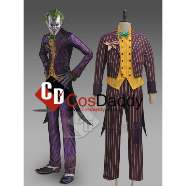 Batman Arkham Asylum Joker Suit Cosplay Costume 