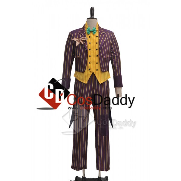 Batman Arkham Asylum Joker Suit Cosplay Costume 