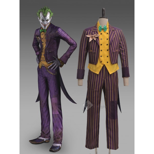 Batman Arkham Asylum Joker Suit Cosplay Costume 
