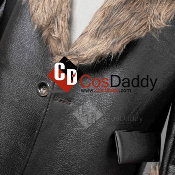 Batman:Arkham Origins The Penguin Pleather Fur Collar Cosplay Costume