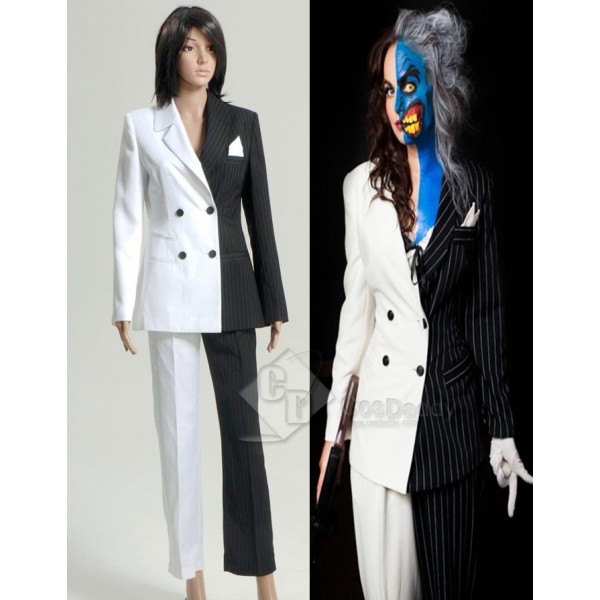 Batman Lady Two-Face Cosplay Costume 