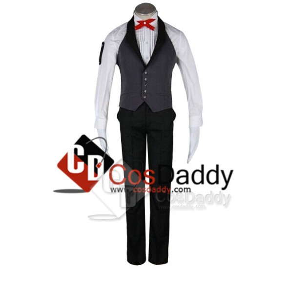 Black Butler II 2 Kuroshitsuji Sebastian Suit Set Cosplay Costume 