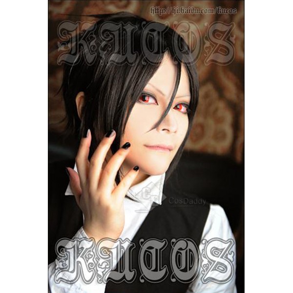 Black Butler Kuroshitsuji Sebastian Cosplay Wig