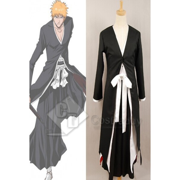 Bleach Ichigo Kurosaki Bankai Form Cosplay Costume 