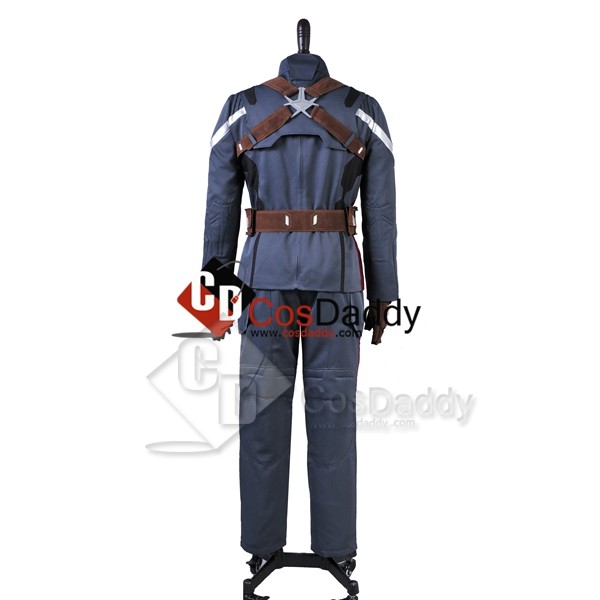 Captain America 2 The Winter Soldier Steve Rogers Uniform Outfit Cosplay Costume