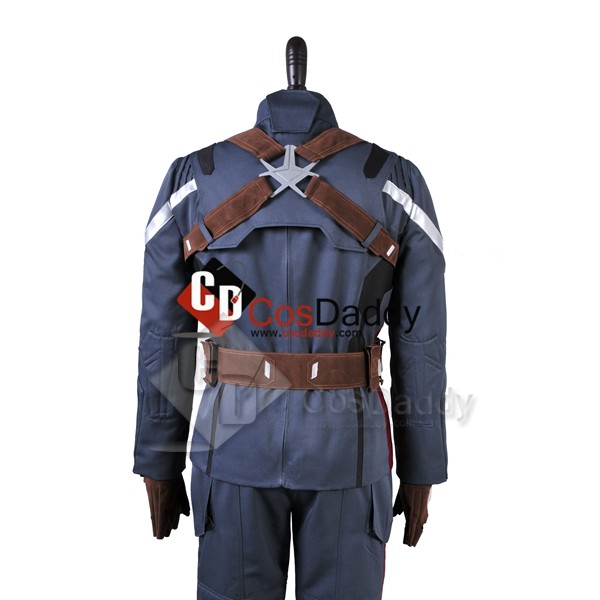 Captain America 2 The Winter Soldier Steve Rogers Uniform Outfit Cosplay Costume