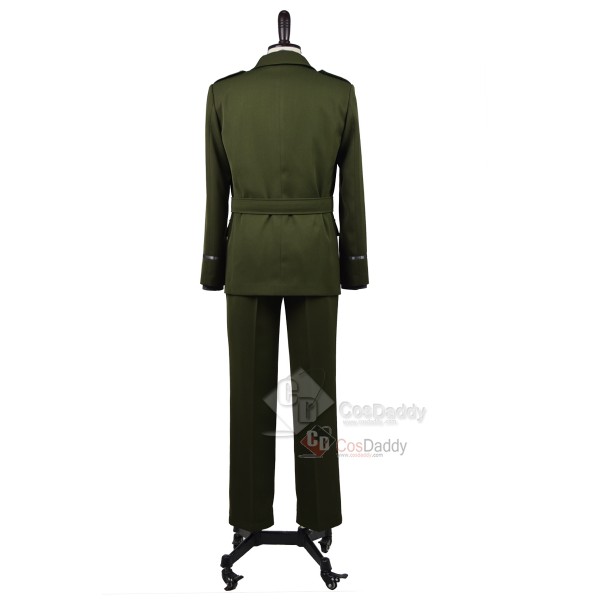 Captain America WWII Army SSR Steve Rogers Officer Uniform Cosplay Costume